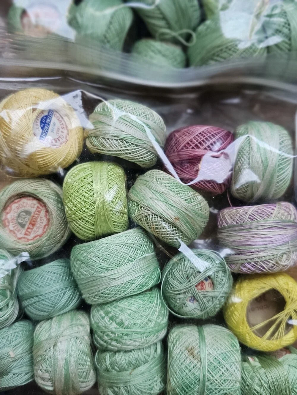 Mixed Lot Vintage Tatting Crochet Thread Spools J&P Coats Star Lily